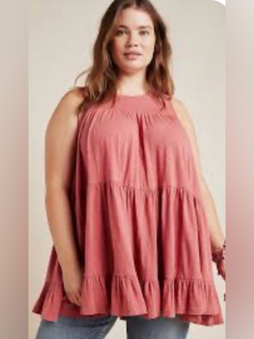 Anthropologie Georgia Tiered Babydoll Tunic